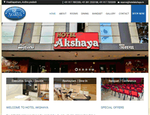 Tablet Screenshot of hotelakshaya.in